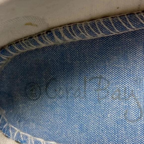 CORAL BAY MOZIE WOMENS SIZE 8 WHITE EYELET SLIP ON LOAFER COMFORT SHOE CLEAN - Picture 12 of 14